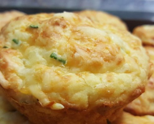 Rezept für Käse Muffin mit flüssigem Kern