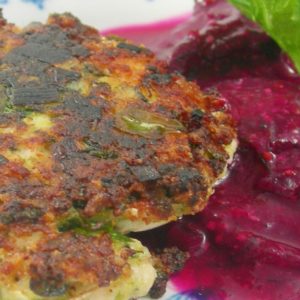 Rezept für Frikadellen aus Pute mit roter Beete