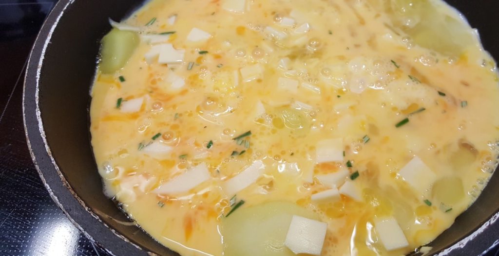 Italienische Frittata mit frischem Rosmarin - ein schnelles Abendessen