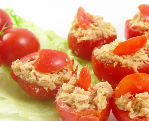 einfache und schnelle Fingerfood - gefüllte Kirschtomaten - Rezept