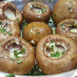 provenzialische Champignons für den Grill