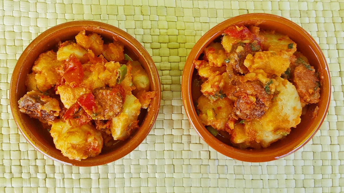 fruchtig scharfer Kartoffelsalat mit spanischer Chorizo - Foodblog