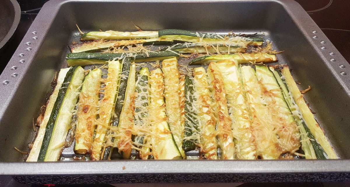 Zucchini Sticks aus dem Backofen - einfaches Rezept