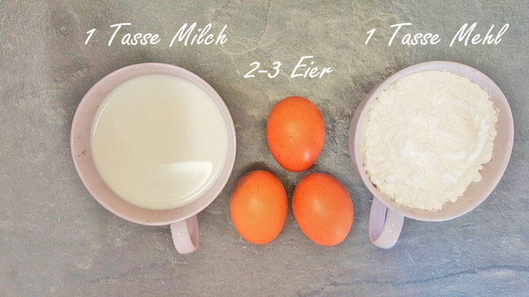 Eierkuchen selber machen - einfaches und schnelles Rezept