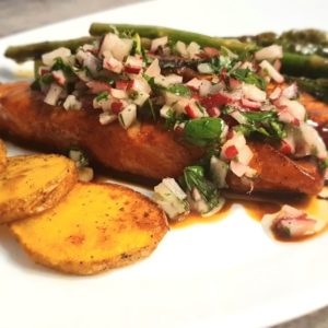 Rezept für Honiglachs vom Grill oder aus der Pfanne