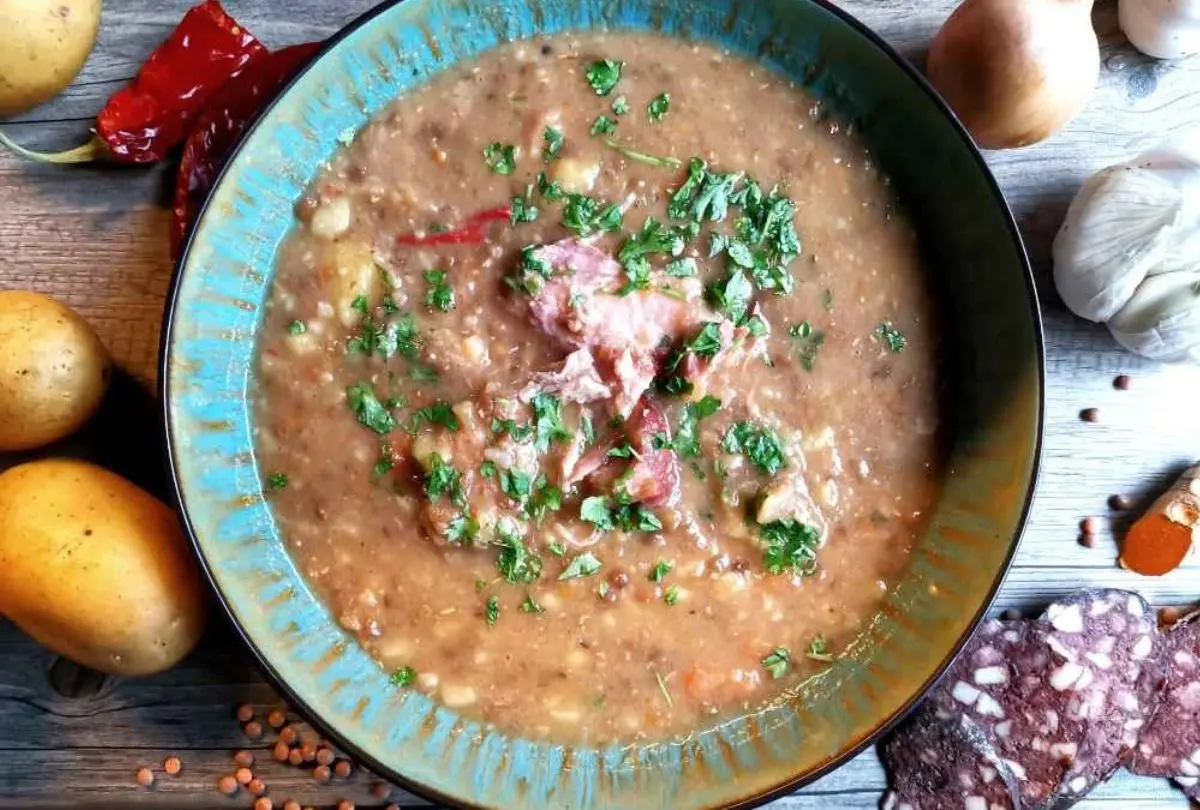 Linsensuppe Mit Kassler Su Sauer