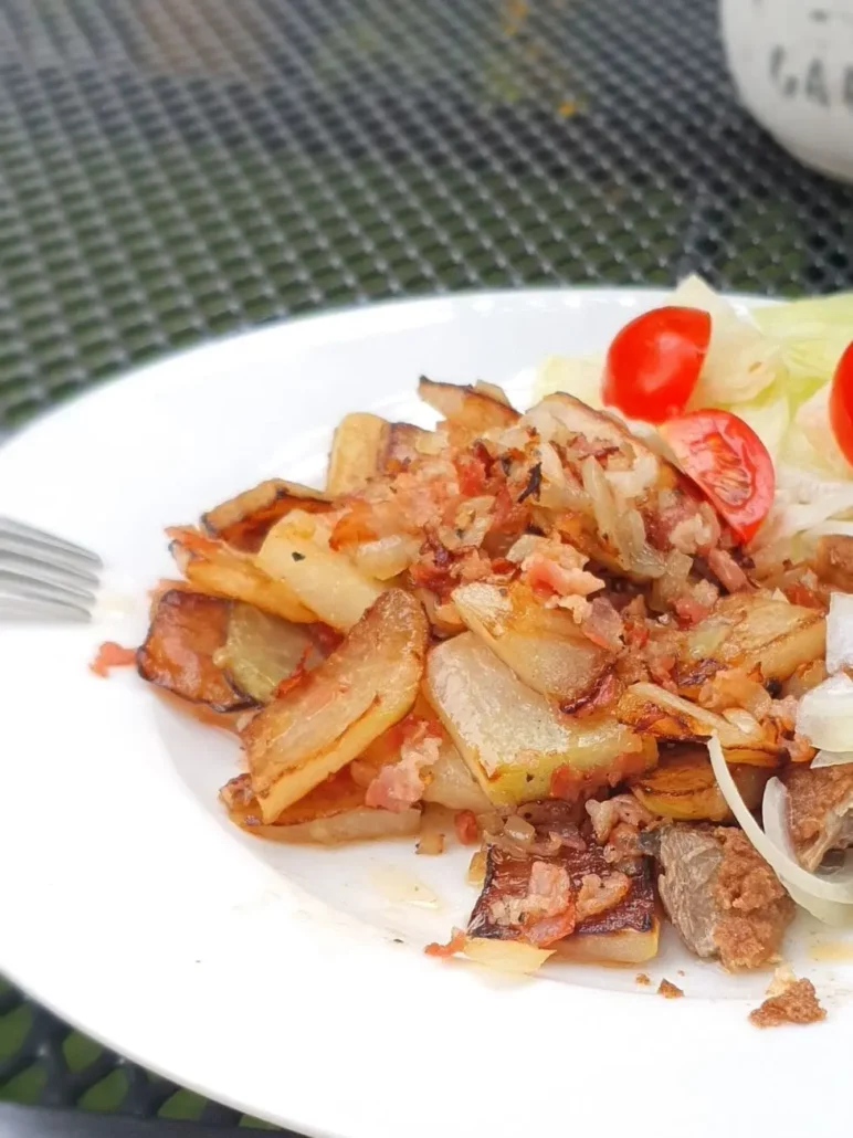 Low Carb Bratkartoffeln aus Kohlrabi