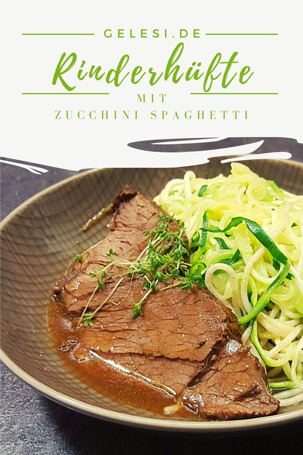 geschmorte Rinderhüfte an Dinkel-Zucchini-Spaghetti - Rezepte ...