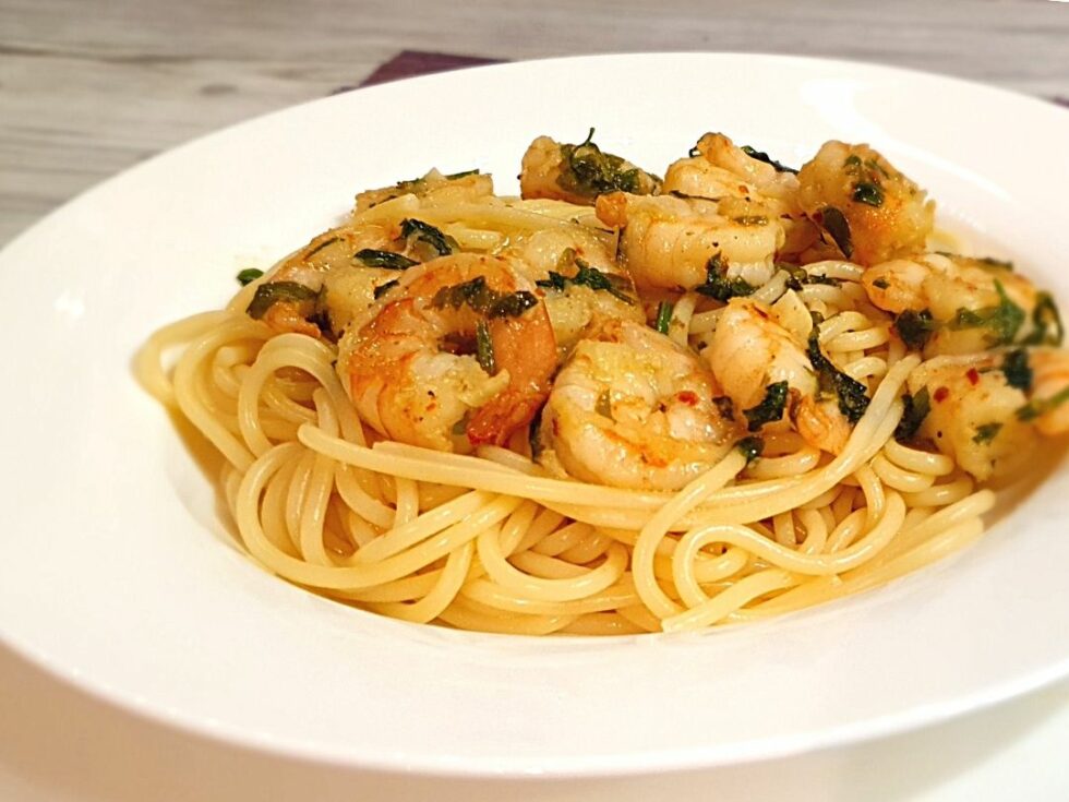 Spaghetti mit Garnelen in würzig scharfem Olivenöl - Rezepte ...