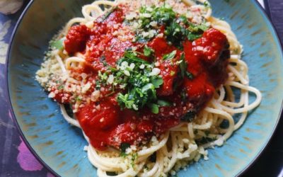 Spaghetti mit Tomatensauce