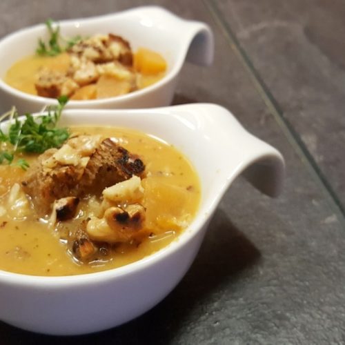 Suppenrezept mit Steckrübe und Orange