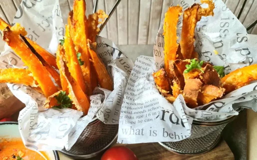 Süßkartoffel Pommes Rezept aus dem Backofen